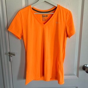 Bright Orange Nike dryfit T-Shirt